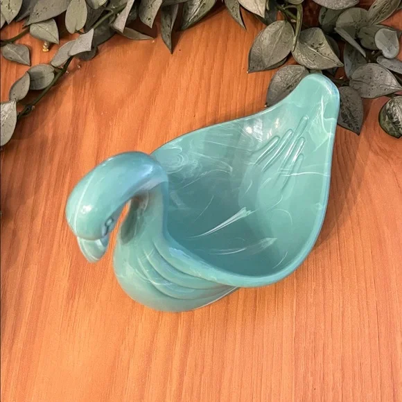 Vintage Marbled Swan Soap Dish 1970’s RARE - Picture 7 of 10
